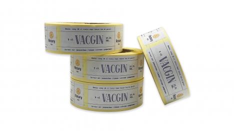 Stickers op rol Rotary Mol Stickers op rol Rotary Mol